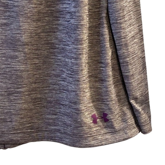 Under Armour Women's XL Purple Gray Pullover Hoodie Cowl Neck Activewear - Picture 4 of 7